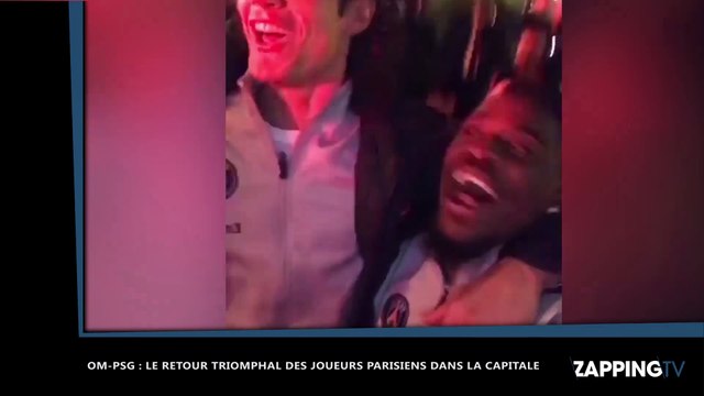 OM – PSG : Blaise Matuidi, Edinson Cavani… les joueurs accueillis en héros à Paris par les ultras (Vidéo)
