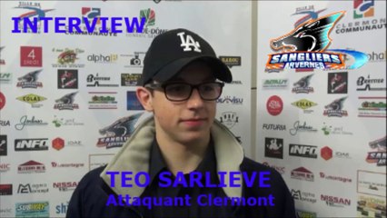 Hockey D1 - 2017-02-25 Interview Téo Sarliève - Attaquant Clermont-Ferrand
