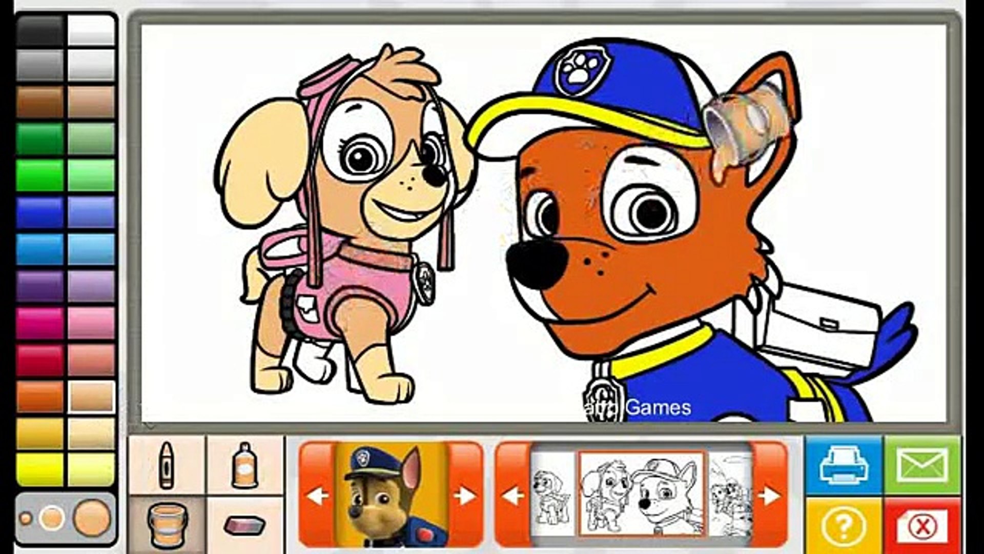 Download Paw Patrol Skye Chase Coloring Book Games Nick Jr Full Episodes Video Dailymotion