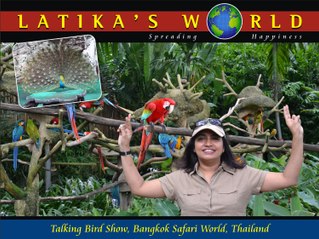 TALKING BIRD SHOW, BANGKOK SAFARI WORLD, THAILAND, LATIKAS WORLD