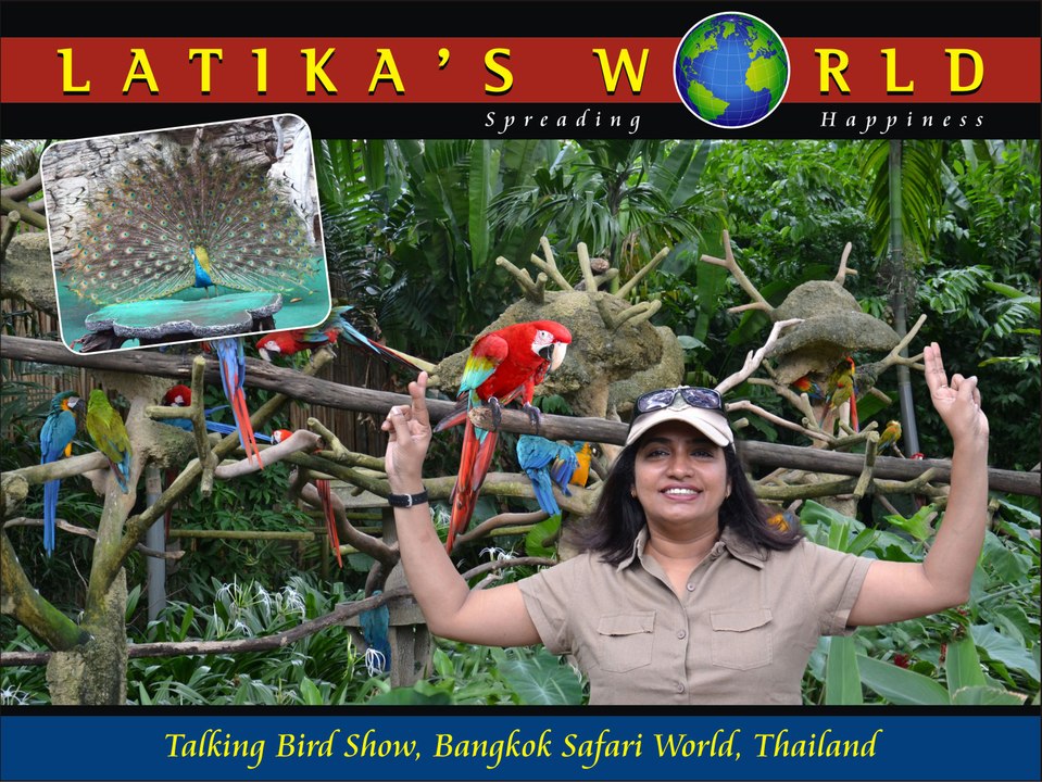 TALKING BIRD SHOW, BANGKOK SAFARI WORLD, THAILAND, LATIKAS WORLD