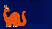 Learning Colors for Children | 3D Colors Nursery Rhymes | Teach Colours With Dinosaurs Cartoon