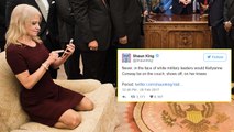 Twitter Reacts to Kellyanne Conway Couch Photo