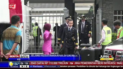 Rombongan Polisi dan Pengusaha Arab Tiba di Halim
