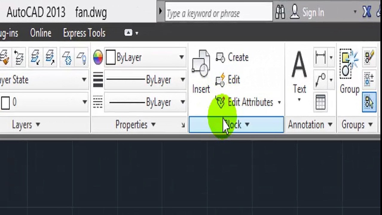 AutoCad 2D 3D Tutorials in UrduHindi - Part 11 Create and Insert Blocks  in urdu by IT4Solutions