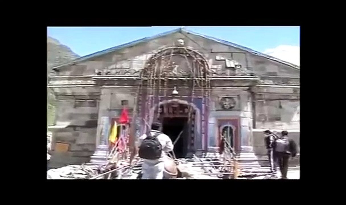 exclusive video of kadarnath temple after disaster