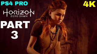 Horizon Zero Dawn 4K 2017 Gameplay Part 3 - The Proving (PS4 PRO)