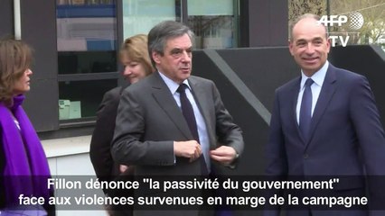 Fillon dénonce "la passivité du gouvernement" face aux violences