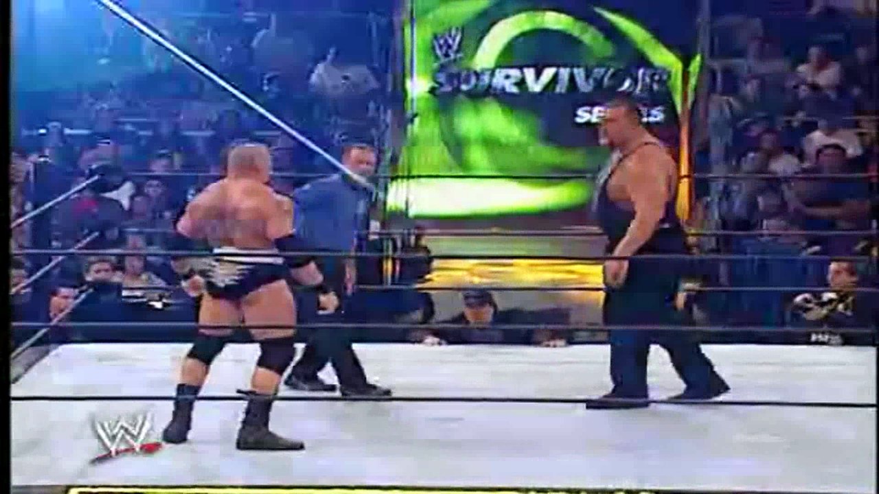WWE Championship Brock Lesnar vs Big Show - WWE Survivor Series 2002