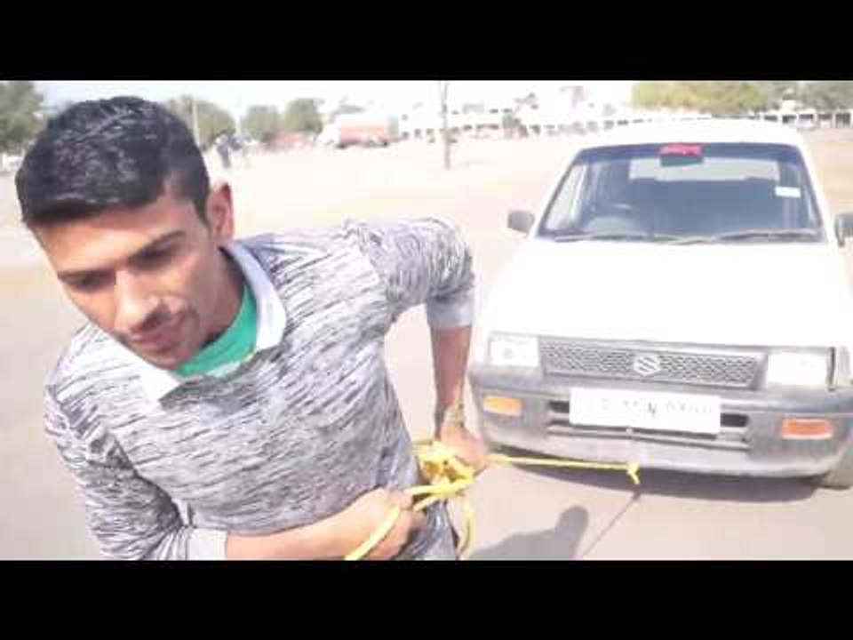 How can One Person  Pull Car with Rope and Hands | Hindi