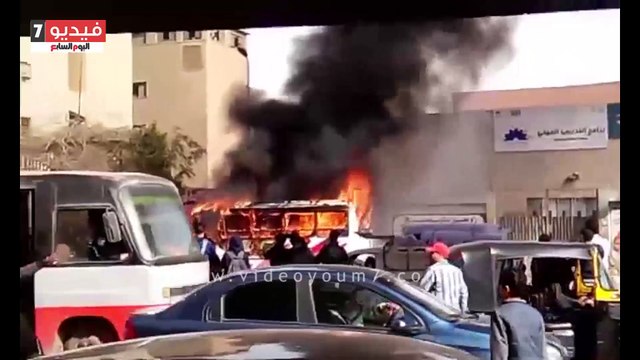 قارئ يشارك صحافة المواطن بفيديو لتفحم سيارة فى شبرا الخيمة