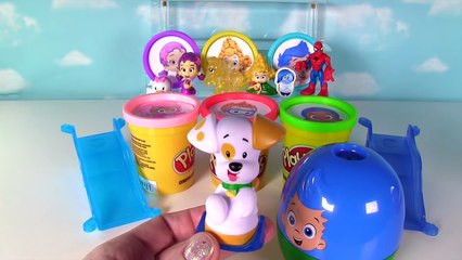 BUBBLE GUPPIES Play Doh Surprise Toys - LEARN COLORS Nick Jr Kids