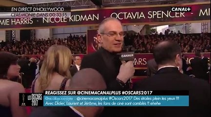 En plein décalage horaire, Jérôme Commandeur se lâche sur le tapis rouge des Oscars