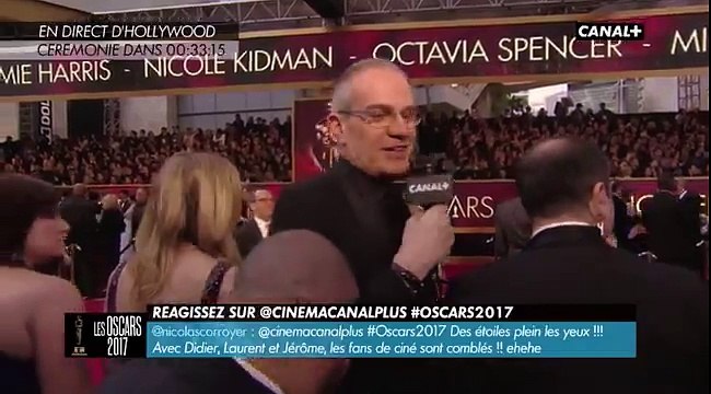 En plein décalage horaire, Jérôme Commandeur se lâche sur le tapis rouge des Oscars