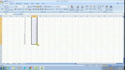 MS Excel 2007 Tutorial -2