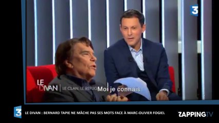 Bernard Tapie : il rembarre Marc-Olivier Fogiel dans Le Divan (vidéo)