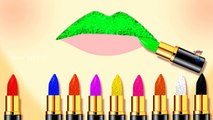 Learn Colors with Glitter Lipstick, Colors for Children to Learn, Baby Kids Learning Video