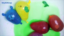 Funny Wet Balloons collection Learn Colours Balloon Finger Nursery Rhyme Compilation