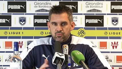 Point Presse Jocelyn Gourvennec avant Bordeaux - Lorient