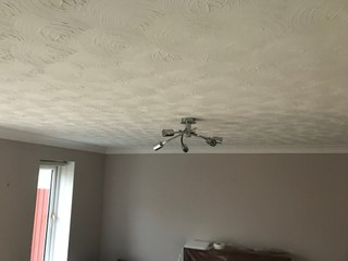 REPAIR & PLASTER CEILING OVER ARTEX IN CASTLE VIEW CAERPHILLY
