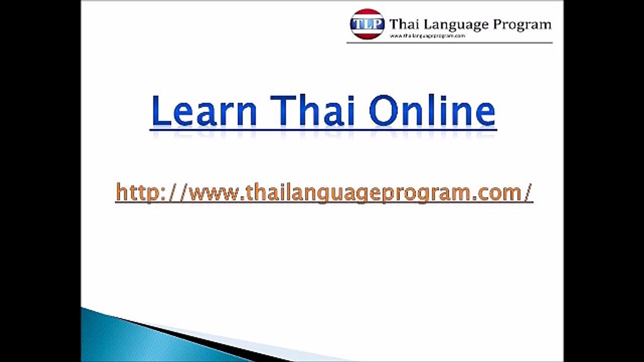 Thai Language Courses