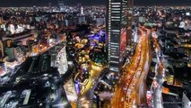 Glittering Osaka City Night Time-lapse Japan
