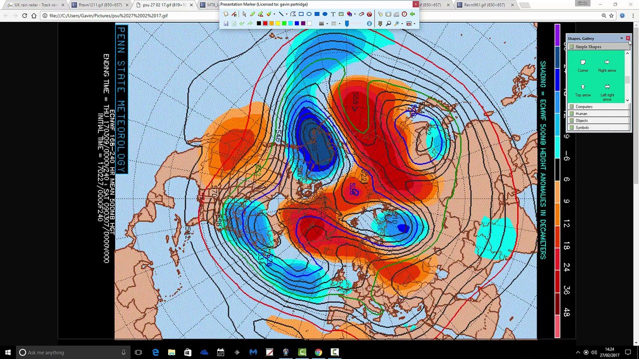 Very Unsettled For Early March (27/02/17)