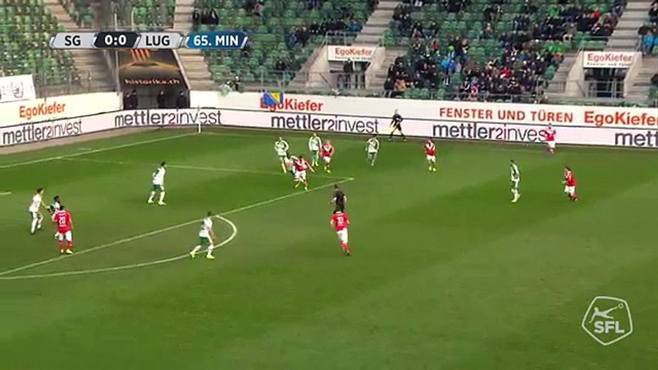 St.Gallen 0:1 FC Lugano (Swiss Super League 26 February 2017)