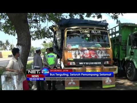Bus Terguling di Situbondo, Seluruh Penumpang Selamat - NET24