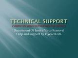 Computer virus department of justice fake warning removal help