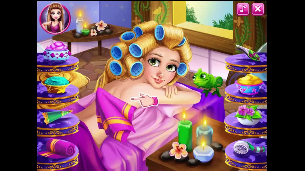ᴴᴰ ♥♥♥ Дисней замороженные игры Дисней Рапунцель Спа день детские видео игры для детей