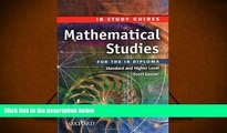 Popular Book  Mathematical Studies for the IB Diploma: Study Guide (International Baccalaureate)