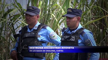 Presunta narco avioneta se estrelló en Choloma, Cortés