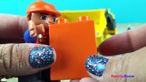 Lego Duplo Construction Toys Treasure Hunt in the sand with the Mighty Machines Loaders Dump Truck