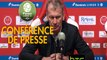 Conférence de presse Stade de Reims - Stade Brestois 29 (1-1) : Michel DER ZAKARIAN (REIMS) - Jean-Marc FURLAN (BREST) - 2016/2017