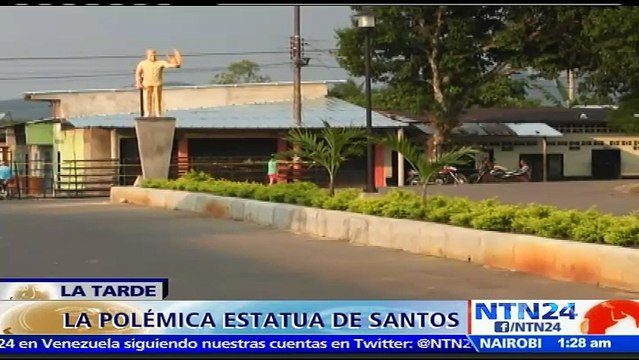 Jairo Libreros, analista permanente de NTN24, dice que es “ilegal” la estatua del presidente Santos levantada en el municipio Belén de los Andaquíes, Colombia