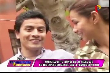 Maricielo Effio acusa a Ernesto Pacheco de no cumplir con su hija