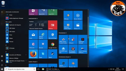 como organizar seu menu iniciar windows 10 - (nov@to_pr)