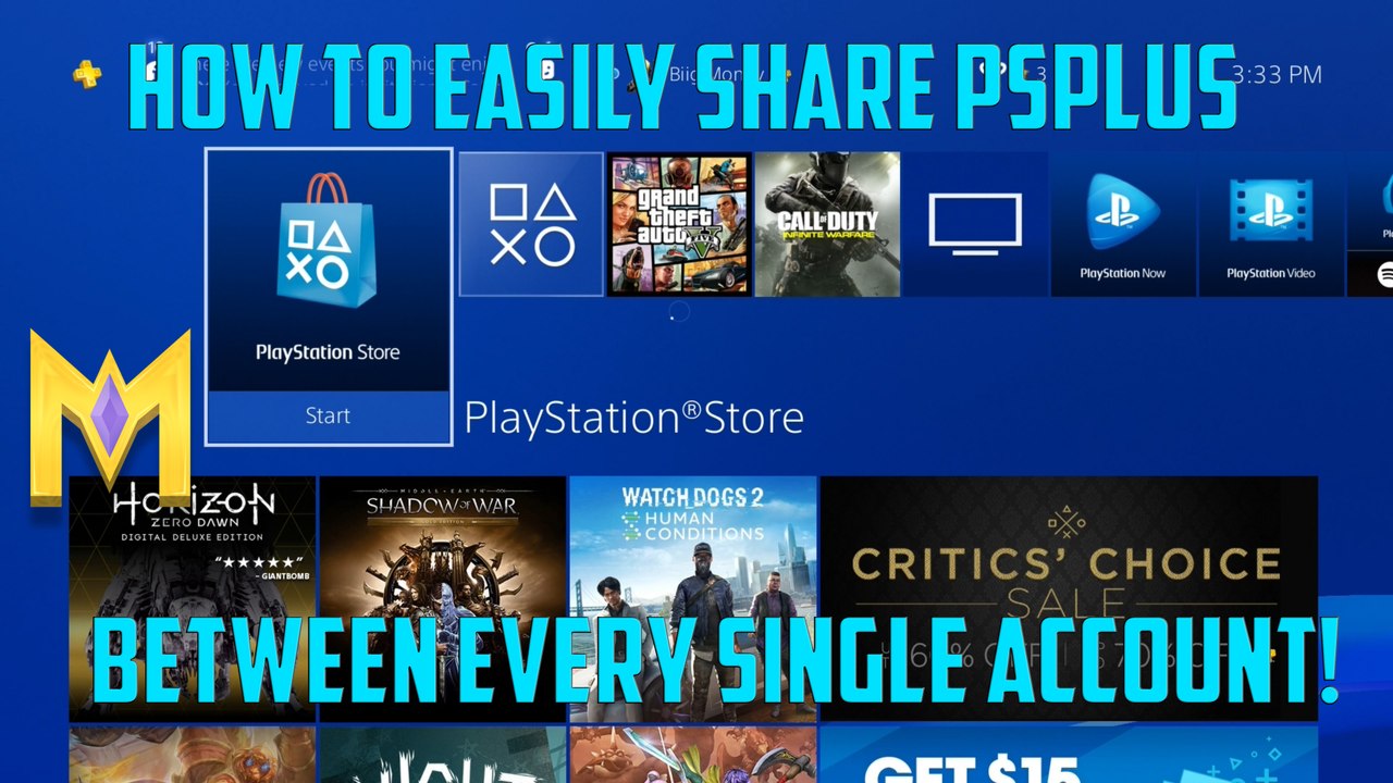 Quick Tip: Sharing Playstation Plus on PS4 with Multiple Users