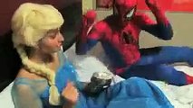 Frozen Elsa Gets Pink & Blue Hair! w/ Spiderman, Pink Spidergirl Arrested & Joker! Funny S