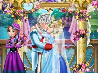 La princesa de Disney Frozen Elsa la Reina de Hielo Beso de Boda Con Jack Frost Juego de Besos