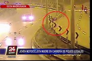 Policías vienen investigando la muerte de joven motociclista