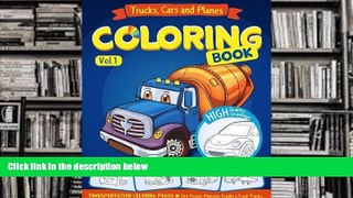 Audiobook  Trucks, Planes and Cars Coloring Book: Cars coloring books for kids (Transportation
