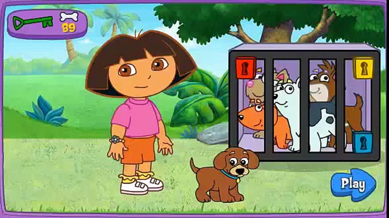dora la exploradora a encontrar los cachorros Bebé y Niña de dibujos animados y juegos de FGkUwwBGeAY