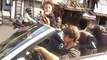 All Momemnts Shahrukh Khan's CUTE Son AbRam Riding Car On Mumbai Roads - SRK Fun