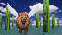 Colores Gorila León Tigre Caballo Águila Niños de la Historieta de Videos cortometraje de Animación 3D de la Película De Chil