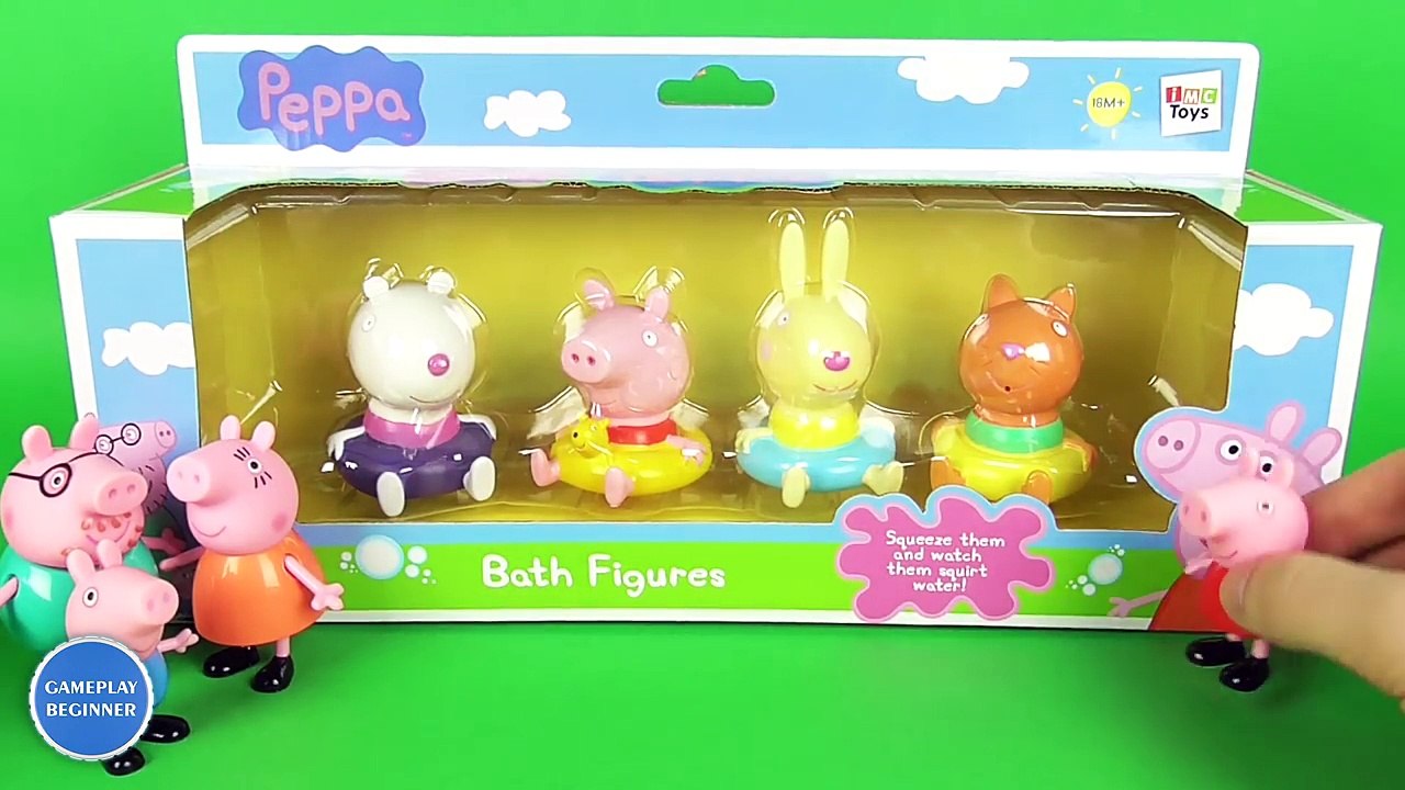 Peppa Pig Toys · Peppa and Friends · Bath Figures Playset · IMC Toys by GPB