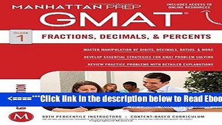 Read GMAT Fractions, Decimals,   Percents (Manhattan Prep GMAT Strategy Guides) Best Book