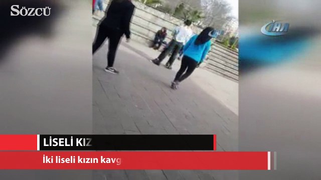 Liseli kızların kavgasını arkadaşları böyle görüntüledi