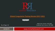 Worldwide Coagulation Testing Market by 2021 Analyzed Report